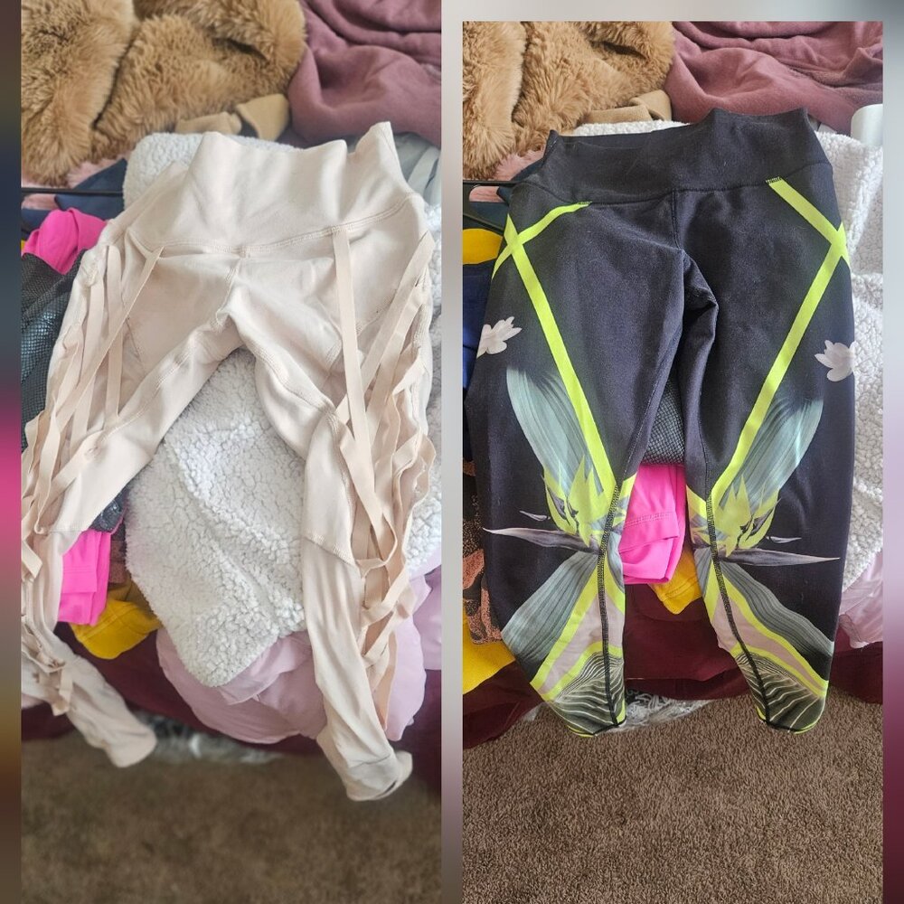 Llimited edition sold out alo high rise leggings ballerina piparadise size small